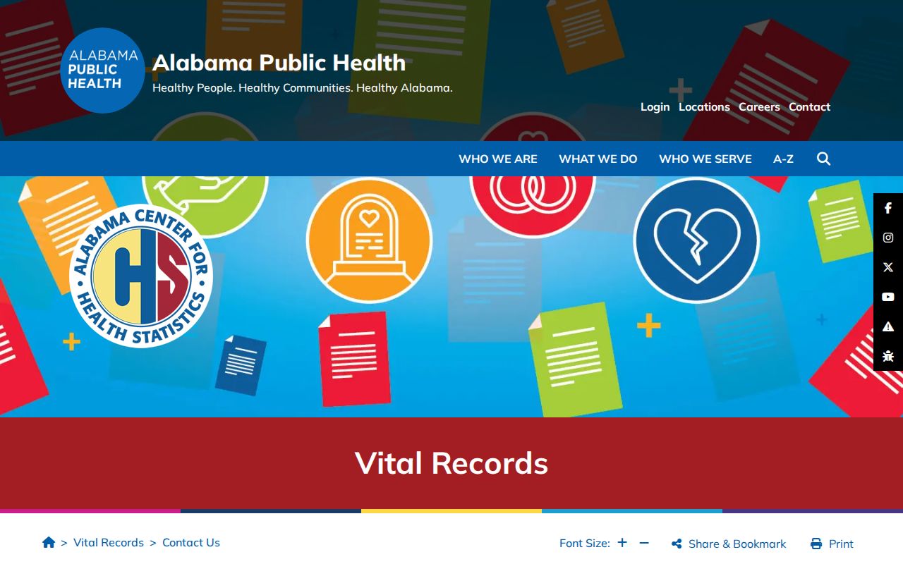 Madison residents directory Alabama vital records contact channels